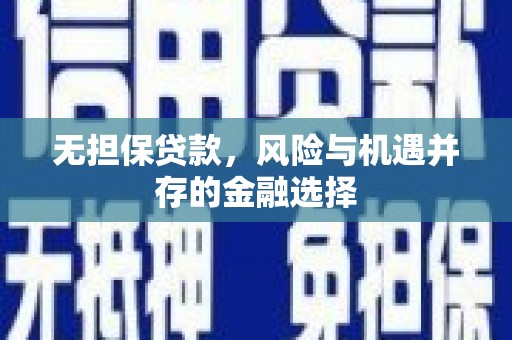 太白无担保贷款，风险与机遇并存的金融选择
