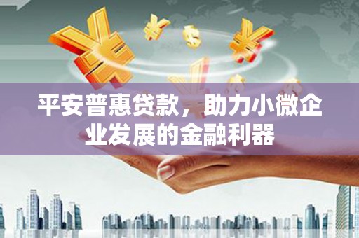 太白平安普惠贷款，助力小微企业发展的金融利器