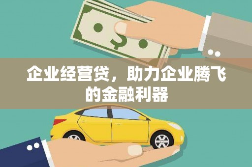 太白企业经营贷，助力企业腾飞的金融利器