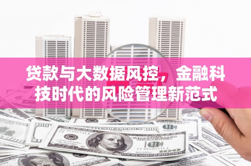 太白贷款与大数据风控，金融科技时代的风险管理新范式