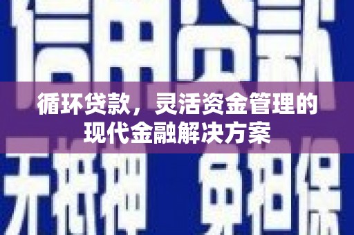 太白循环贷款，灵活资金管理的现代金融解决方案