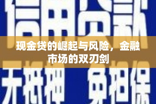 太白现金贷的崛起与风险，金融市场的双刃剑
