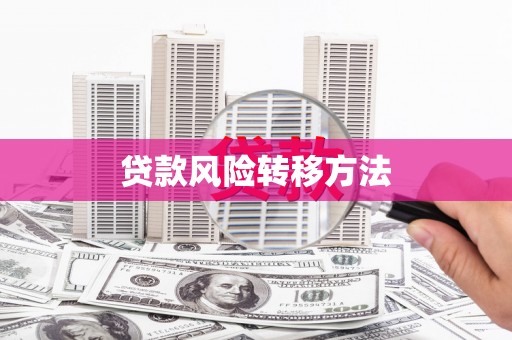 太白贷款风险转移方法
