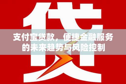 太白支付宝贷款，便捷金融服务的未来趋势与风险控制