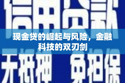 太白现金贷的崛起与风险，金融科技的双刃剑