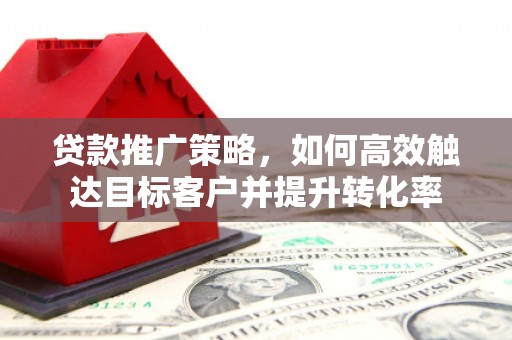 太白贷款推广策略，如何高效触达目标客户并提升转化率