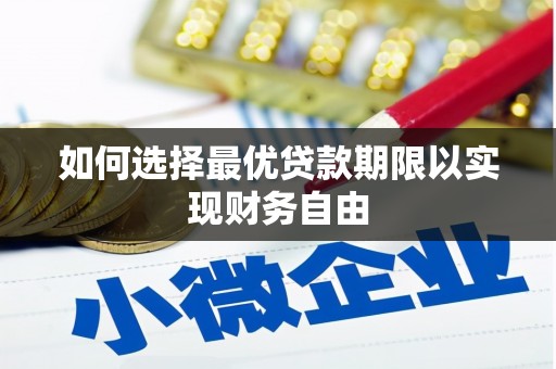 太白如何选择最优贷款期限以实现财务自由