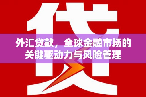 太白外汇贷款，全球金融市场的关键驱动力与风险管理