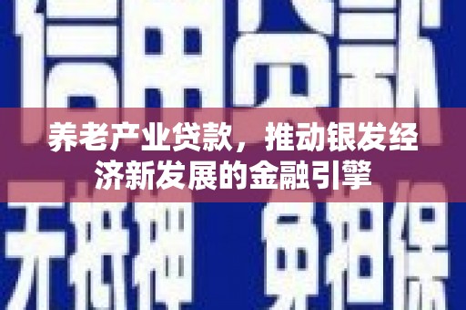 太白养老产业贷款，推动银发经济新发展的金融引擎