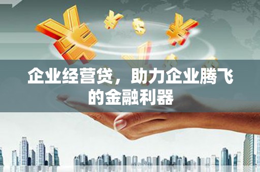 太白企业经营贷，助力企业腾飞的金融利器