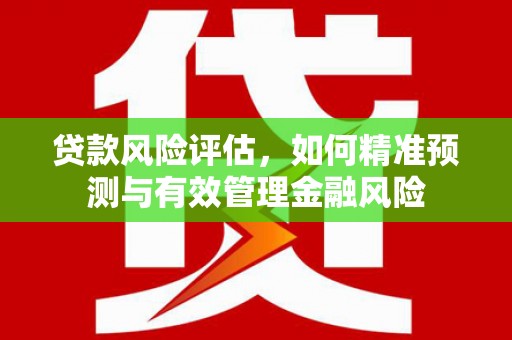 太白贷款风险评估，如何精准预测与有效管理金融风险