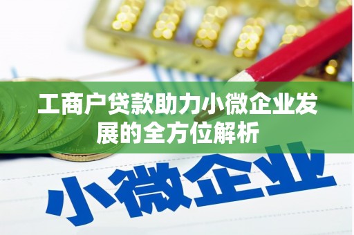 太白工商户贷款助力小微企业发展的全方位解析