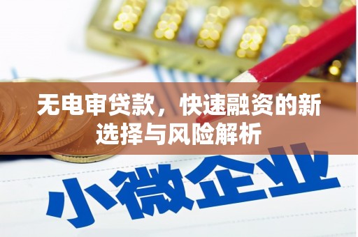 太白无电审贷款，快速融资的新选择与风险解析