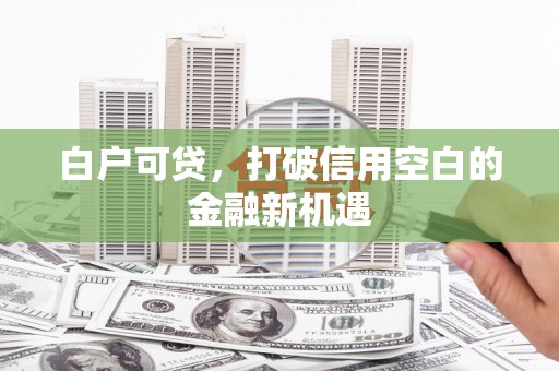 太白白户可贷，打破信用空白的金融新机遇