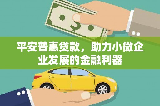 太白平安普惠贷款，助力小微企业发展的金融利器