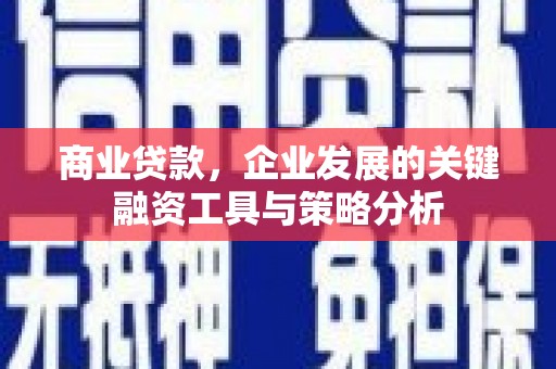 太白商业贷款，企业发展的关键融资工具与策略分析