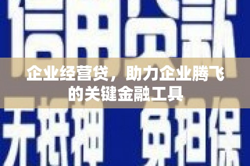太白企业经营贷，助力企业腾飞的关键金融工具