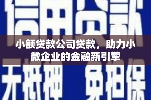 太白小额贷款公司贷款，助力小微企业的金融新引擎