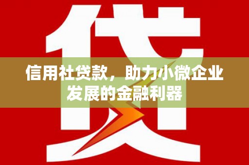 太白信用社贷款，助力小微企业发展的金融利器