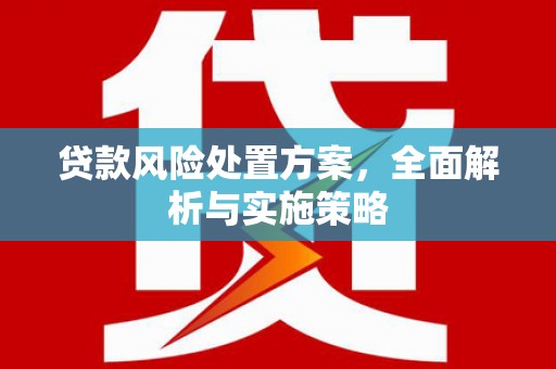 太白贷款风险处置方案，全面解析与实施策略