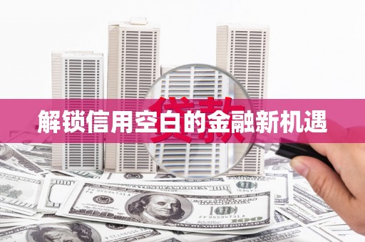 太白解锁信用空白的金融新机遇